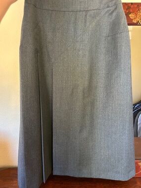 Véronique Branquinho Grey Super 100s Wool Pencil Skirt — Size 38 (US 6) — Made i